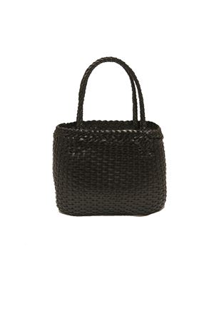 Borsa artigianale in cuoio nero Laboratorio Capri | LAB52NERO